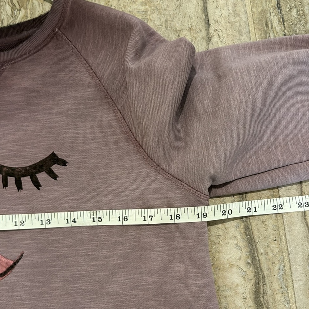 Anthropologie Saturday Sunday Smart Mouth Cropped Sweatshirt Size Small - Picture 9 of 16